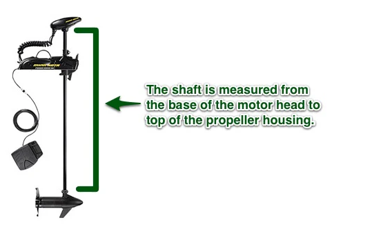 How to measure a trolling motor shaft