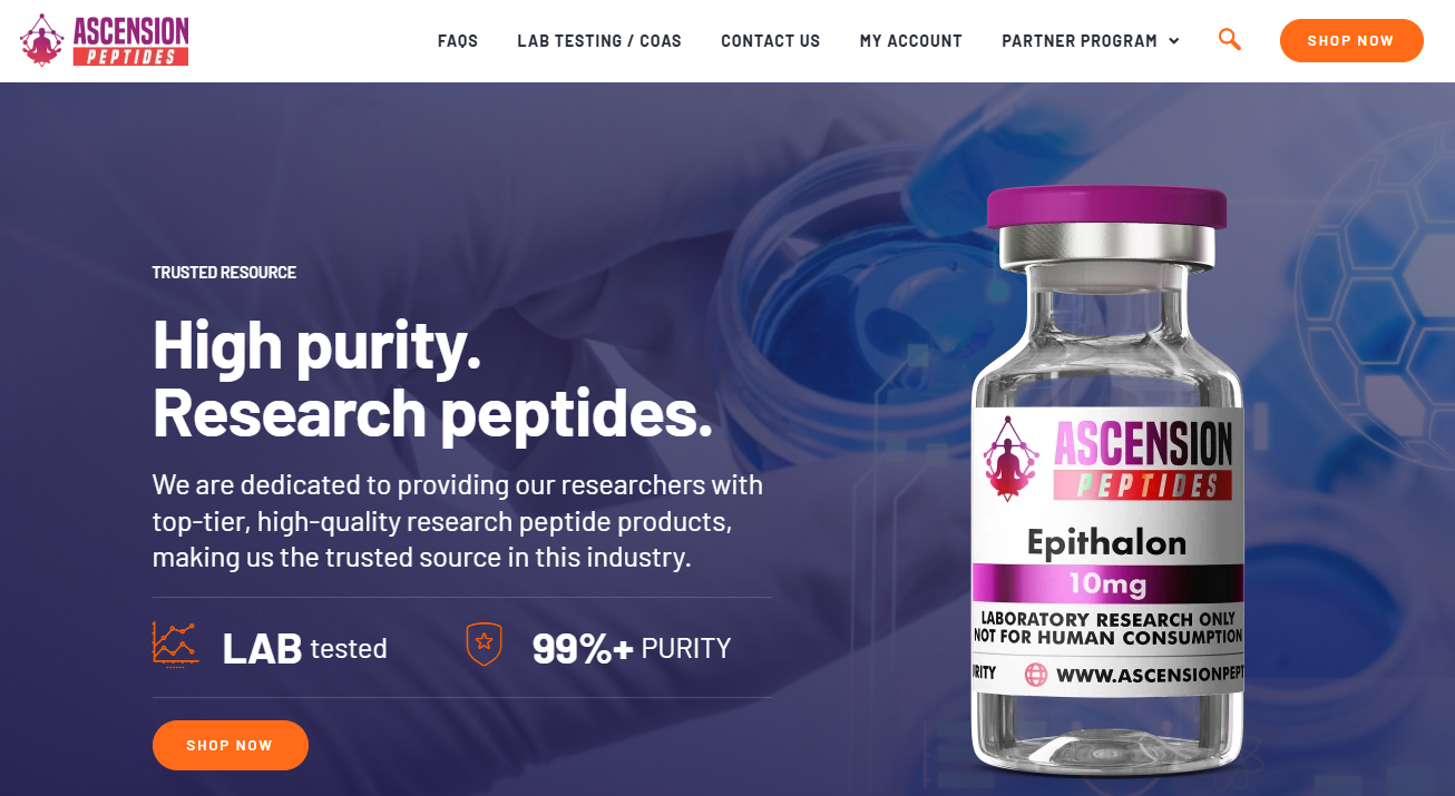 Experimental Peptide Sale - Save 20%